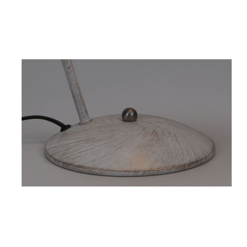 Настольная лампа с функцией регулировки абажура из металла и белого матового золота