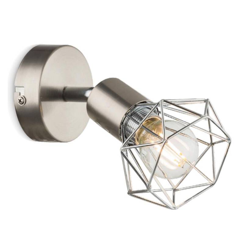 Точечный светильник-1 с металлическим сетчатым плафоном